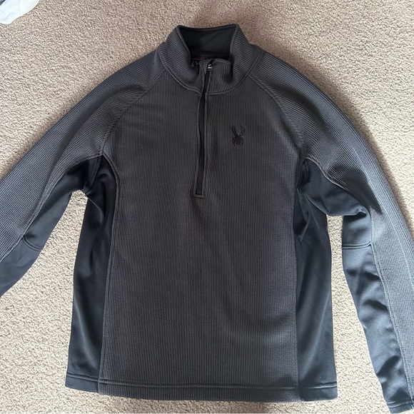 Spyder Men’s Quarter Zip Ski Tech Sweater-M - Picture 3 of 5